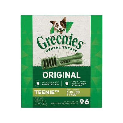 Greenies Original TEENIE 428634 Dog Dental Treat, 27 oz Bag