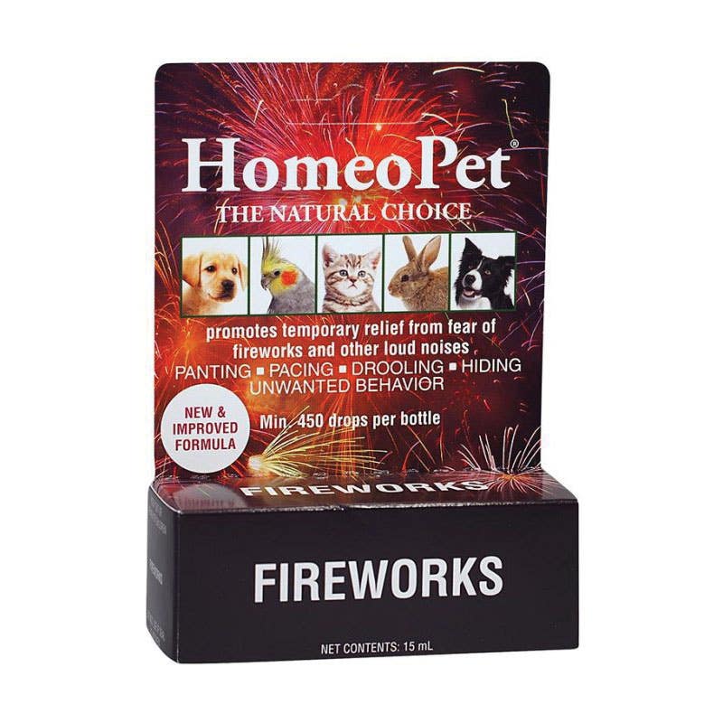 HomeoPet 14722 Fireworks Anxiety Relief, Liquid, 15 mL Bottle