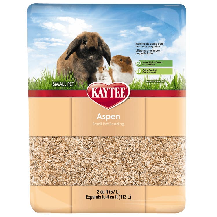 Kaytee 100032005 Pet Bedding, 4 cu-ft Coverage Area, Aspen Wood, Natural