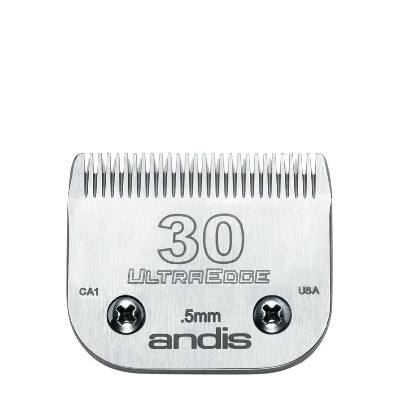Andis UltraEdge #30 Detachable Blade, Carbon Steel, Chrome Blister