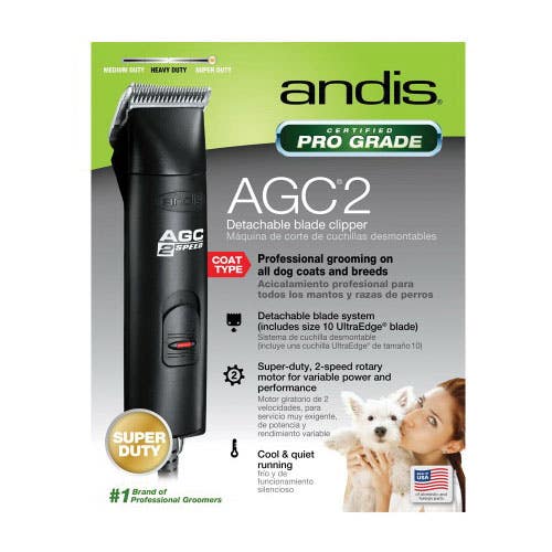 Andis Detachable Blade Clipper, 120 V, 60 Hz, Carbon Steel, Black Box