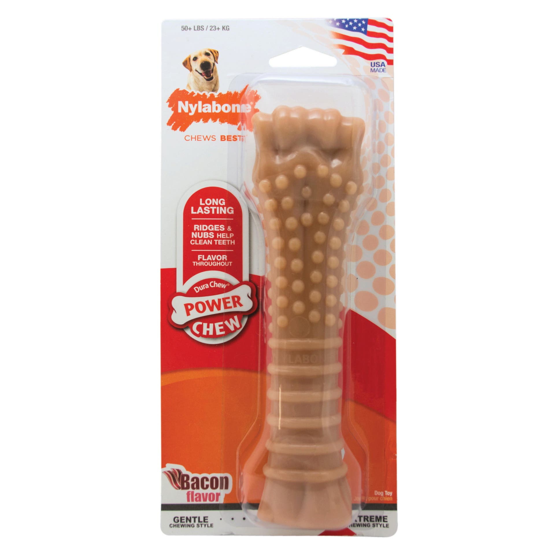 Nylabone Dura Chew NB105P Dog Toy, Souper, Chew Toy, Beacon Bone, Nylon
