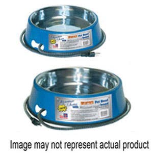 Farm Innovators 3 Quart Heated Pet Bowl with Stainless Steel Insert