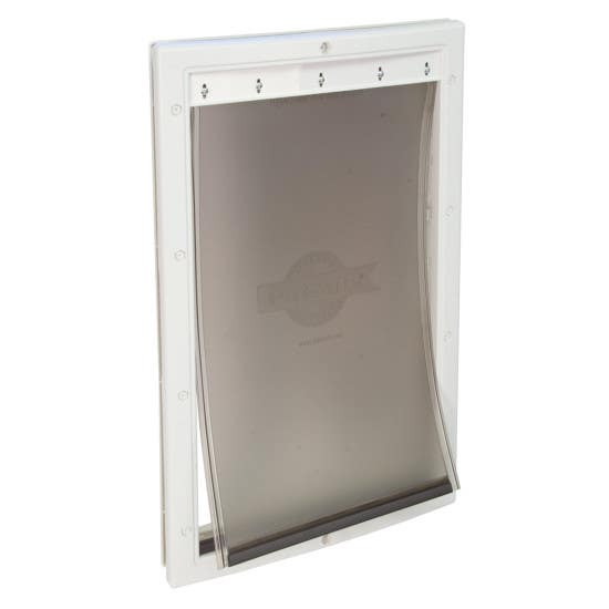 PetSafe Pet Door, 16 in W, 27-1/4 in H, Plastic, White