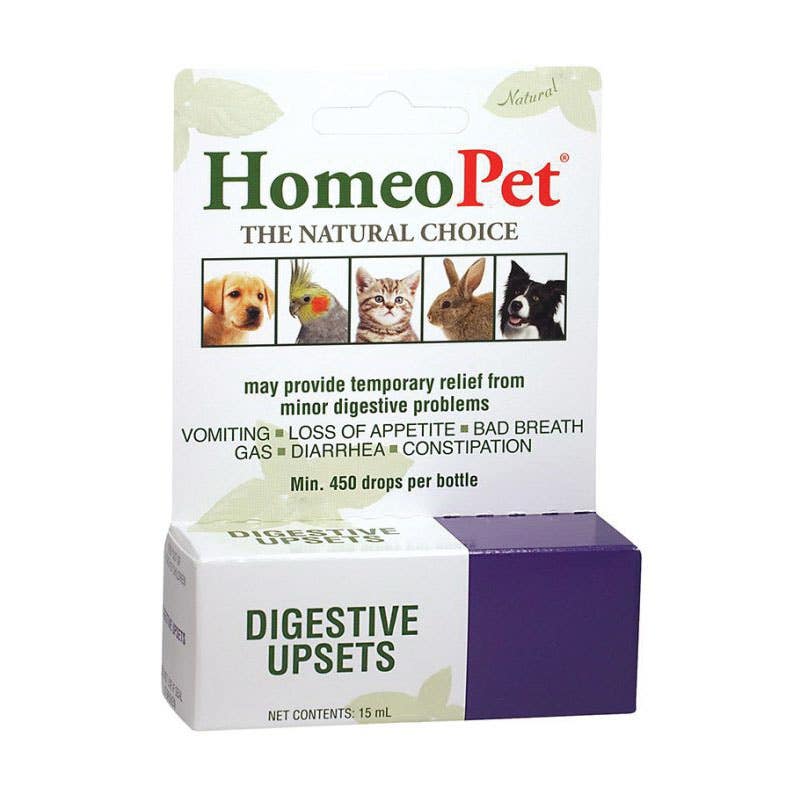 HomeoPet 14724 Digestive Upsets Drop, Liquid, 15 mL Bottle