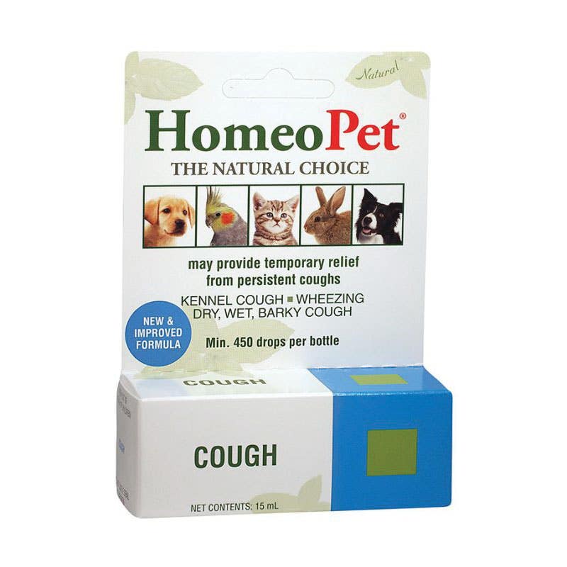 HomeoPet 14706 Cough Relief, Liquid, 15 mL Bottle