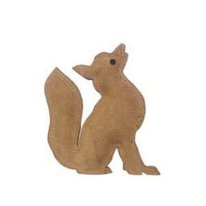 Spot Dura-Fused Dog Toy, S, Fox, Jute/Leather, Brown
