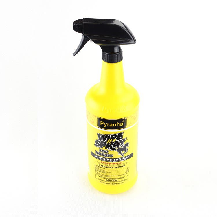 Pyranha Wipe N' Spray Horse Insect Repellent 32 oz