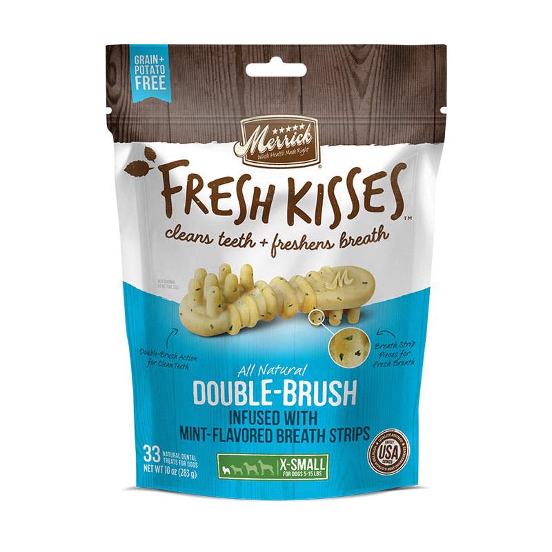 Merrick Fresh Kisses 295797 Dog Treat, Senior, XL Breed, Mint Flavor Bag