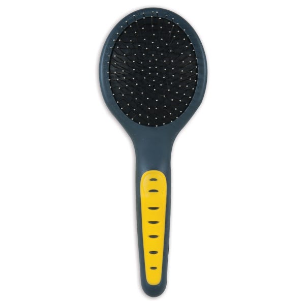 JW Pin Brush, Gray/Yellow