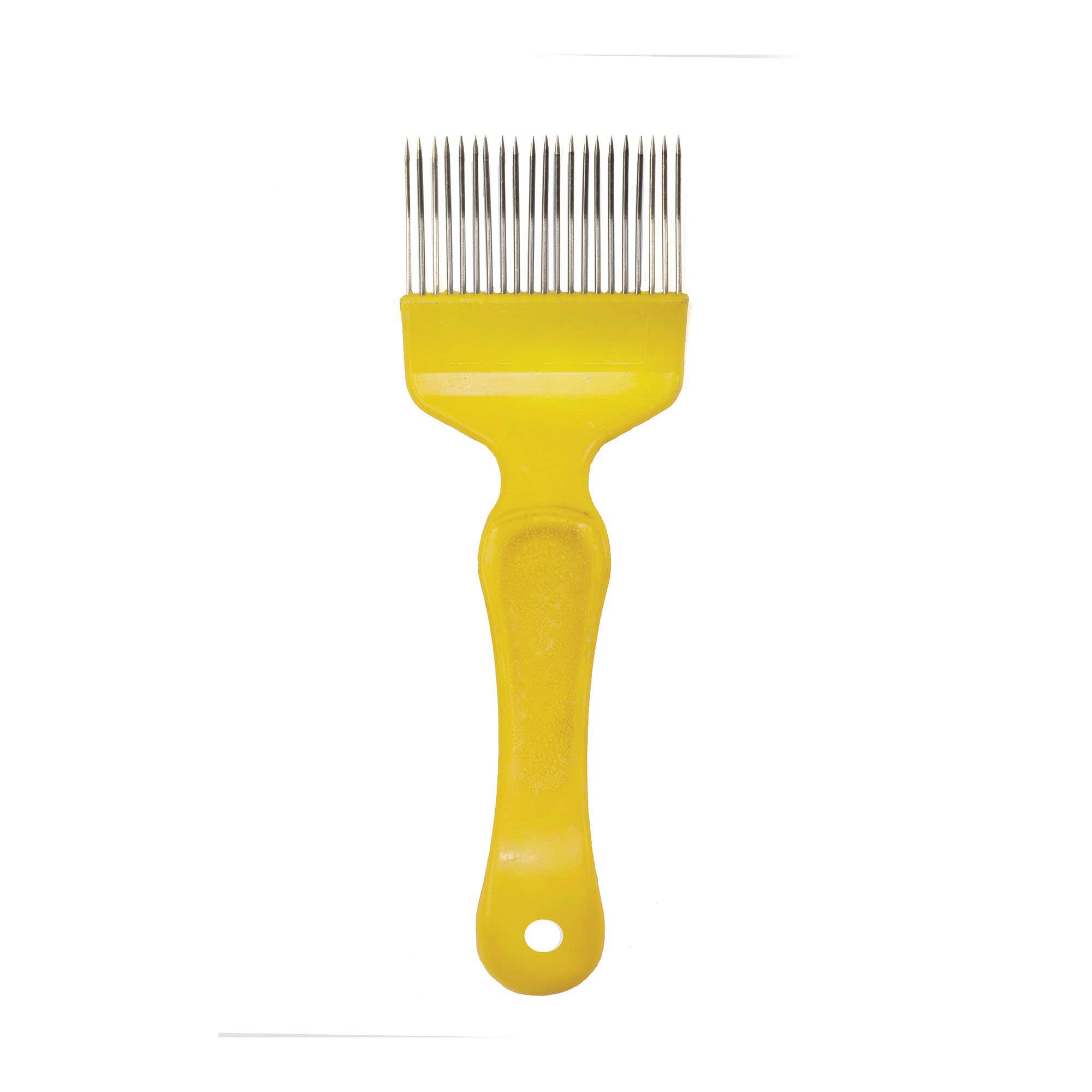 Little Giant HFORK Uncapping Scratcher Fork, 8-1/2 in L, Plastic/Stainless Steel, Yellow