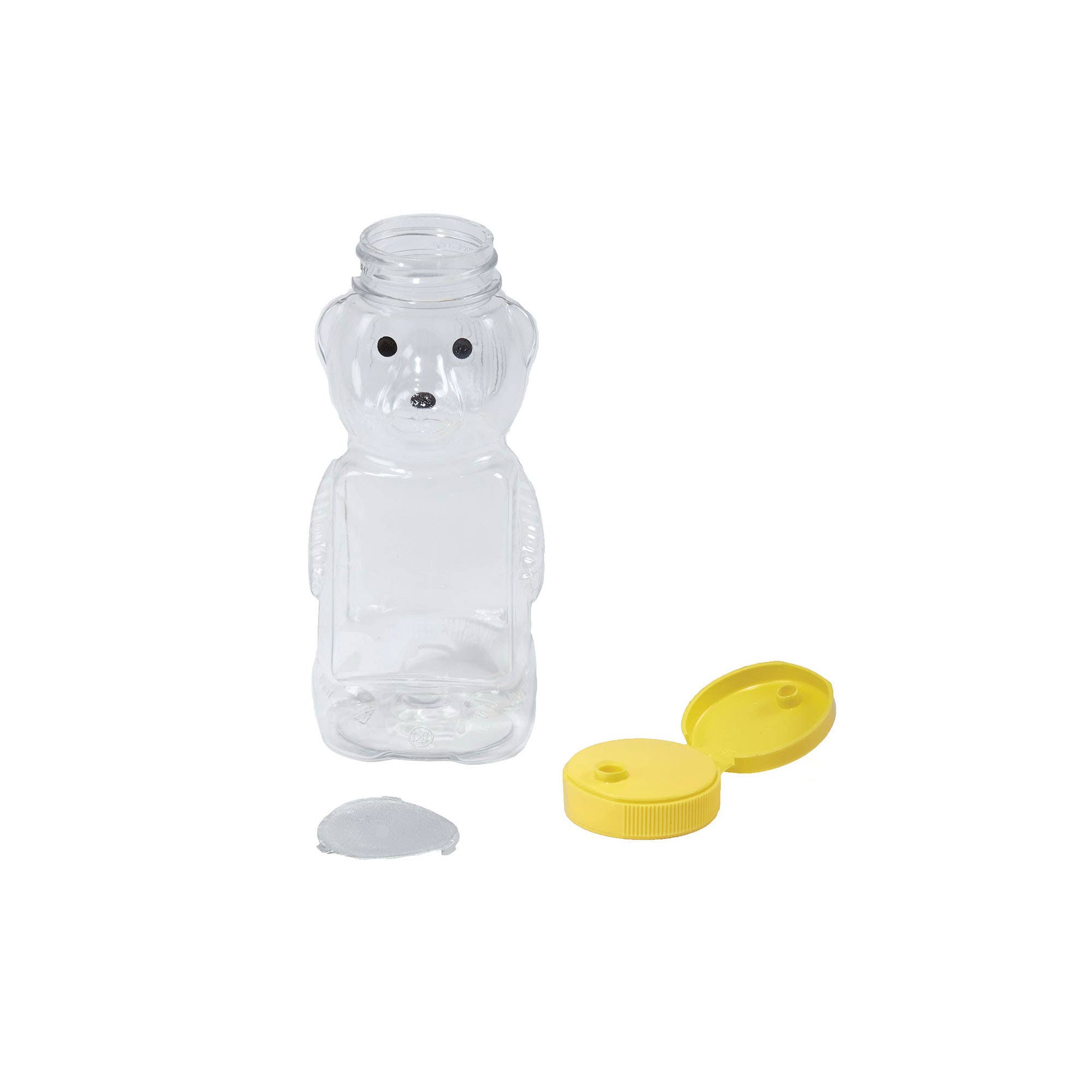 Little Giant HBEAR12 Honey Bottle, PETE, Clear