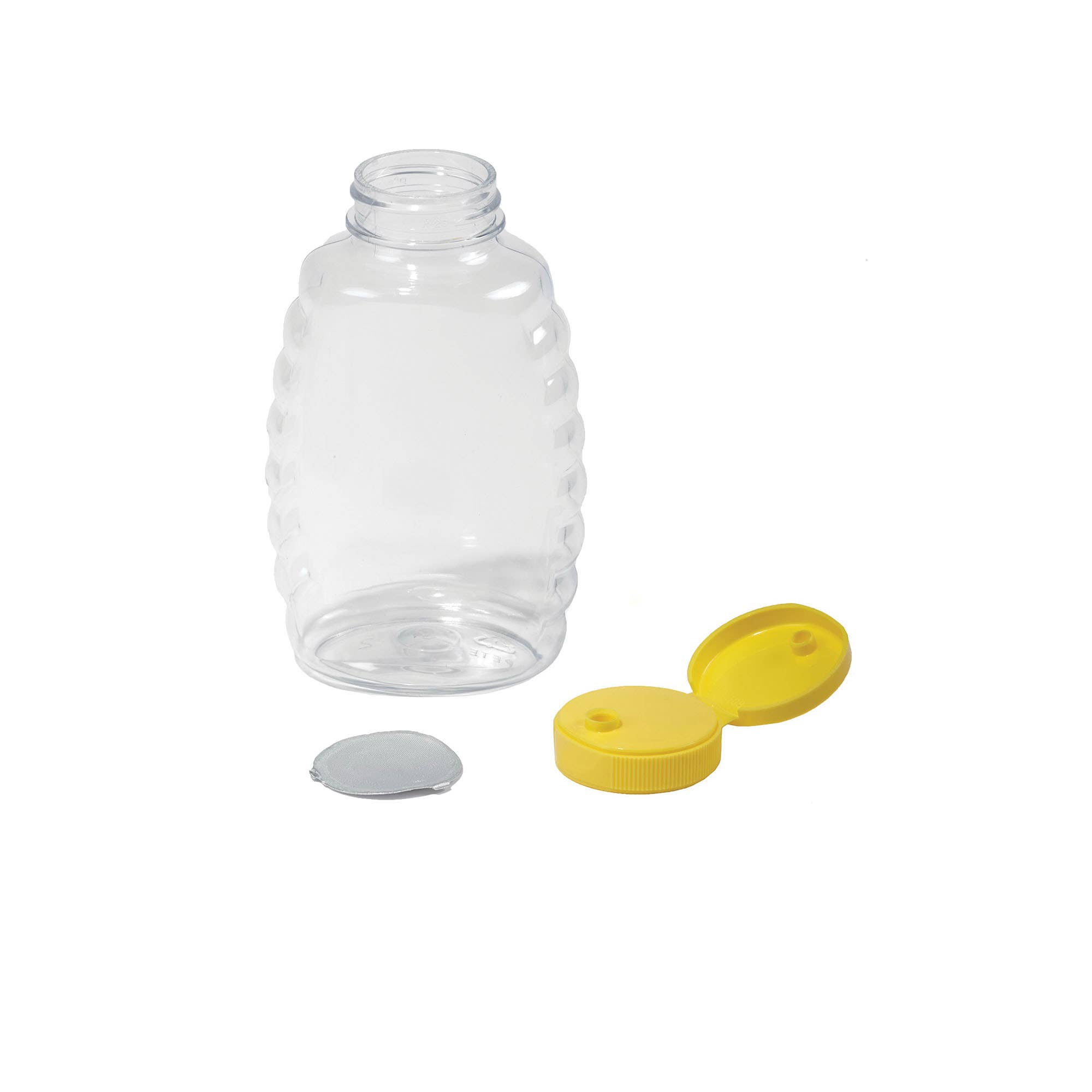 Little Giant SKEP16 Squeeze Honey Jar, PETE, Clear