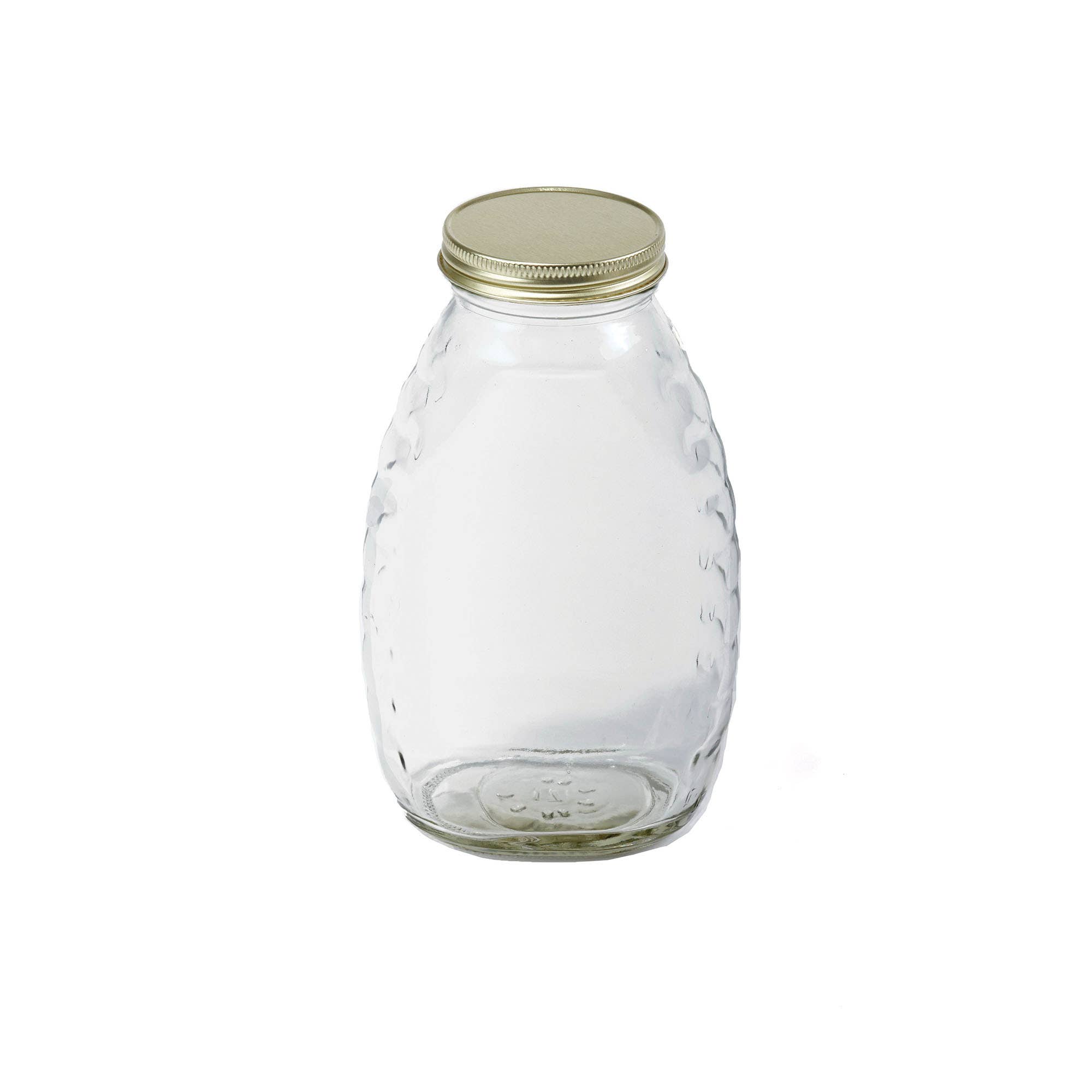 Little Giant HJAR16 Honey Jar, Specifications: Traditional Skep Design, 16 oz Capacity, Glass, Clear, 12/PK