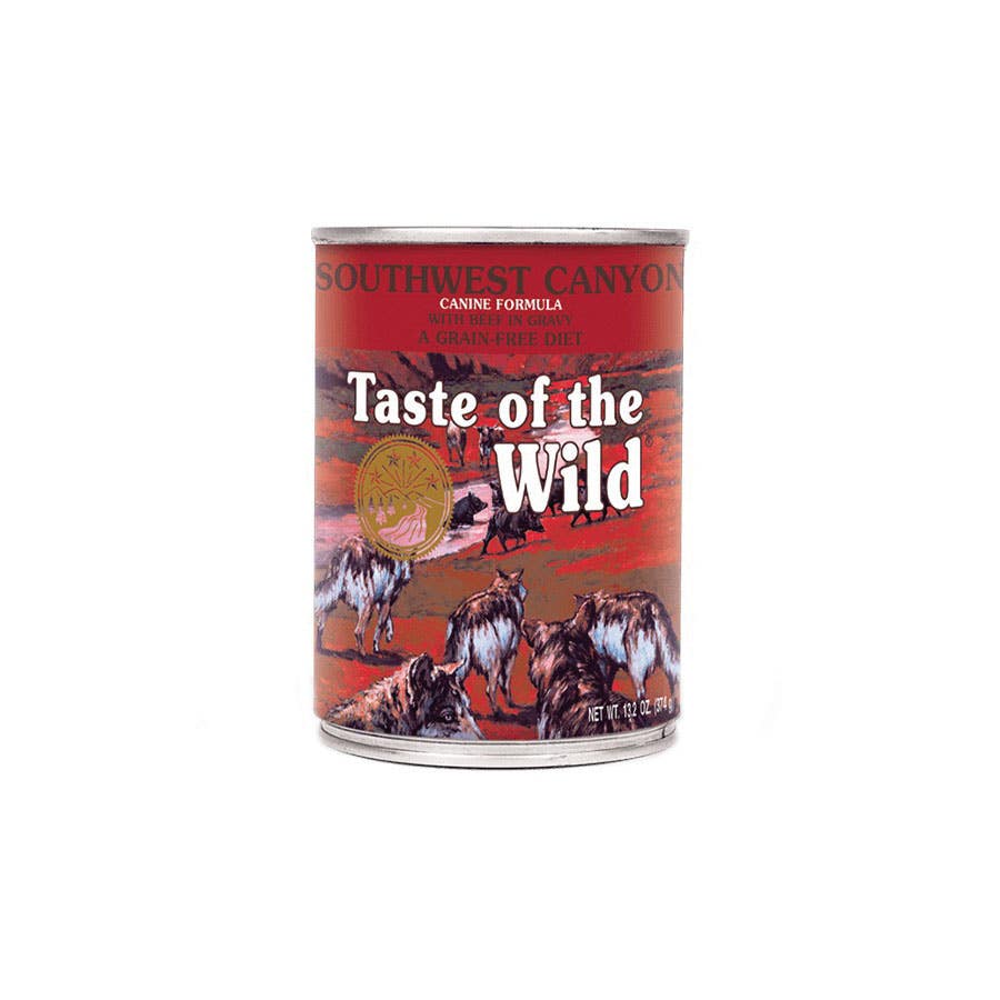 Taste of the Wild 418412 Dog Food, Southwest Canyon Canine, Beef, Wet, 13.2 oz