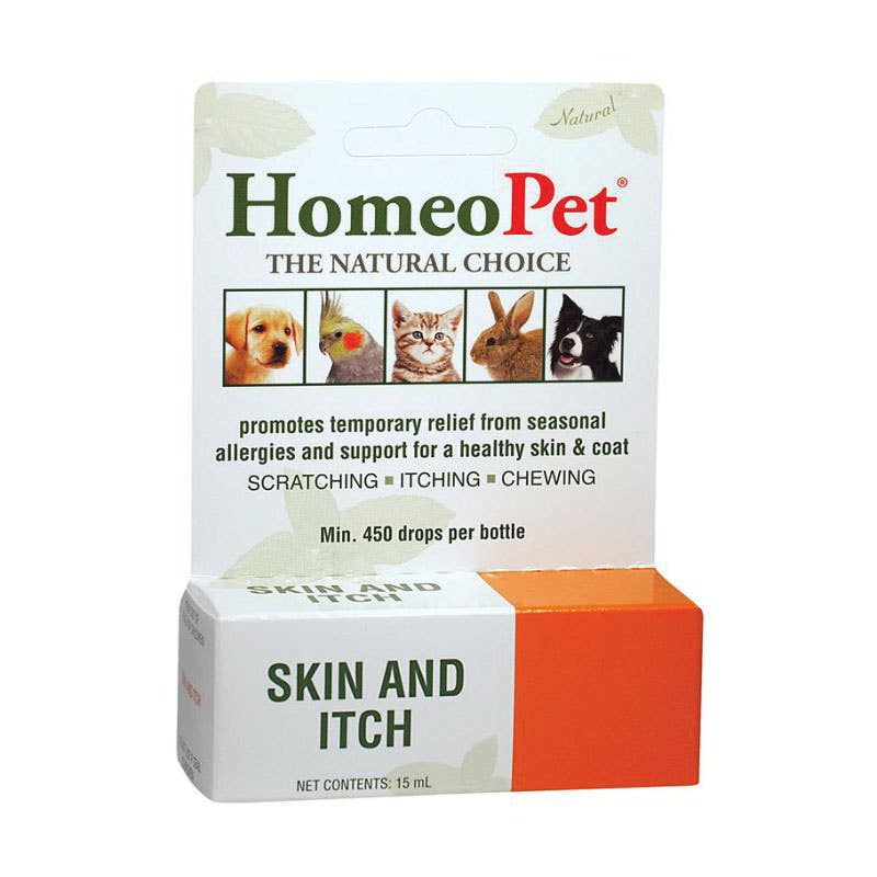 HomeoPet 14712 Skin and Itch Relief, Liquid, 15 mL Bottle
