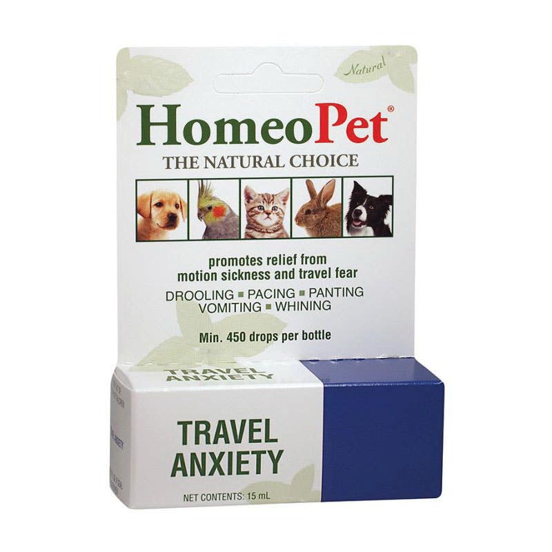 HomeoPet 14721 Travel Anxiety Relief, Liquid, 15 mL Bottle
