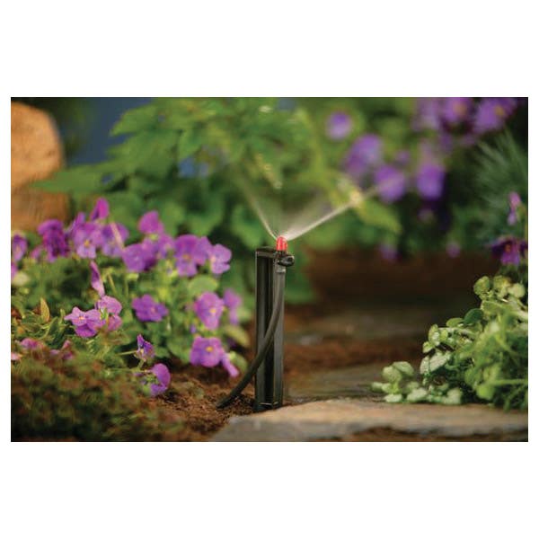 Orbit Sprinkler with Stake, 5 to 10 ft, Quarter Circle, Plastic