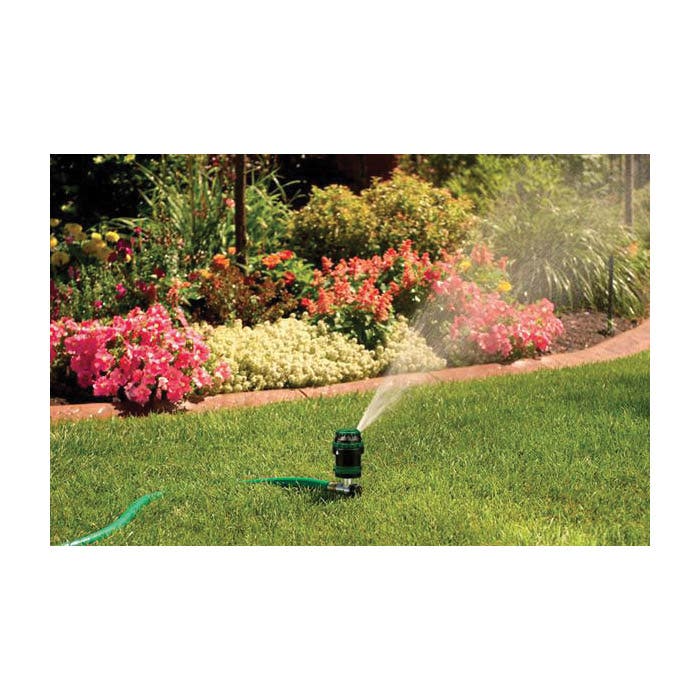 Orbit H2O-6 Gear Drive Sprinkler on Spike, Hose, 80 ft, Flat, Large, Medium, Shower, Small, Vertical, Plastic