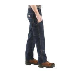 Carhartt 103329-491-34X36 Utility Jeans, 34 in W, 36 in L, Erie, Relaxed Fit, Stretchable