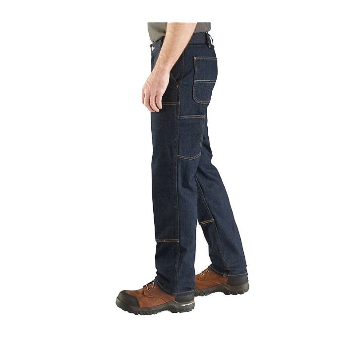 Carhartt 103329-491-32X36 Utility Jeans, 32 in W, 36 in L, Erie, Relaxed Fit, Stretchable