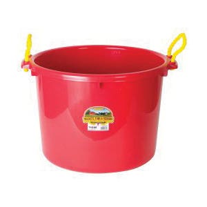 Little Giant PSB70RED Muck Tub, 70 qt Volume, HDPE, Red