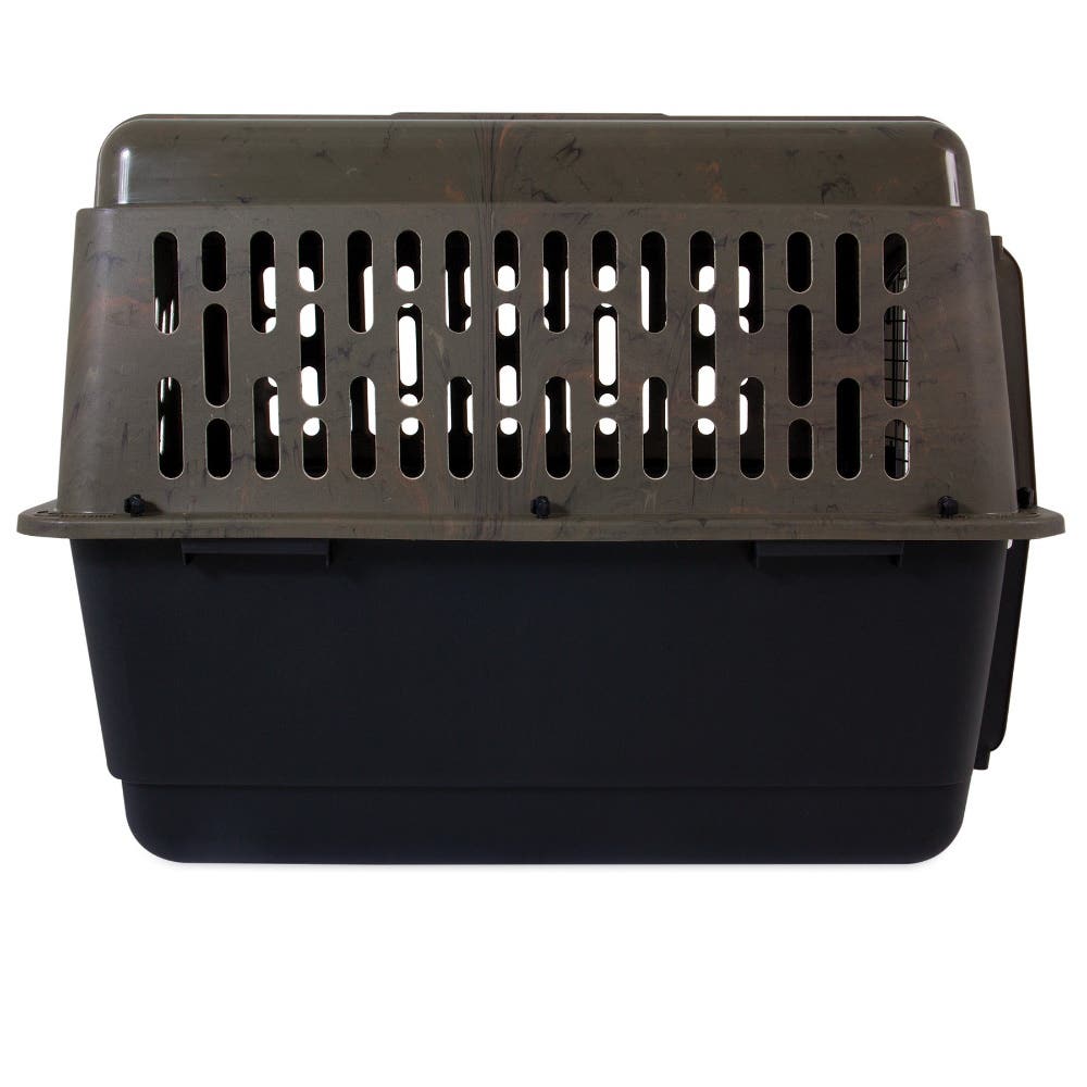 Ruffmaxx 21797 Kennel, 36 in OAL, 25 in OAW, 27 in OAH, Plastic, Black/Camo