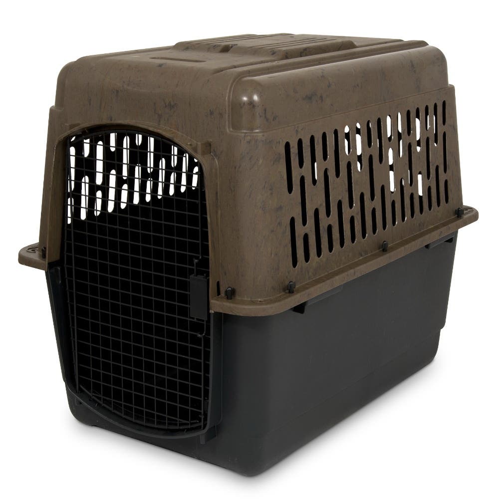 Ruffmaxx 21797 Kennel, 36 in OAL, 25 in OAW, 27 in OAH, Plastic, Black/Camo