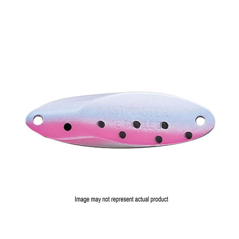 Acme Tackle Kastmaster Spoon Lure, #10, 1-3/4 in L, Brass, Chrome Neon Blue Lure, 0.25 oz Weight