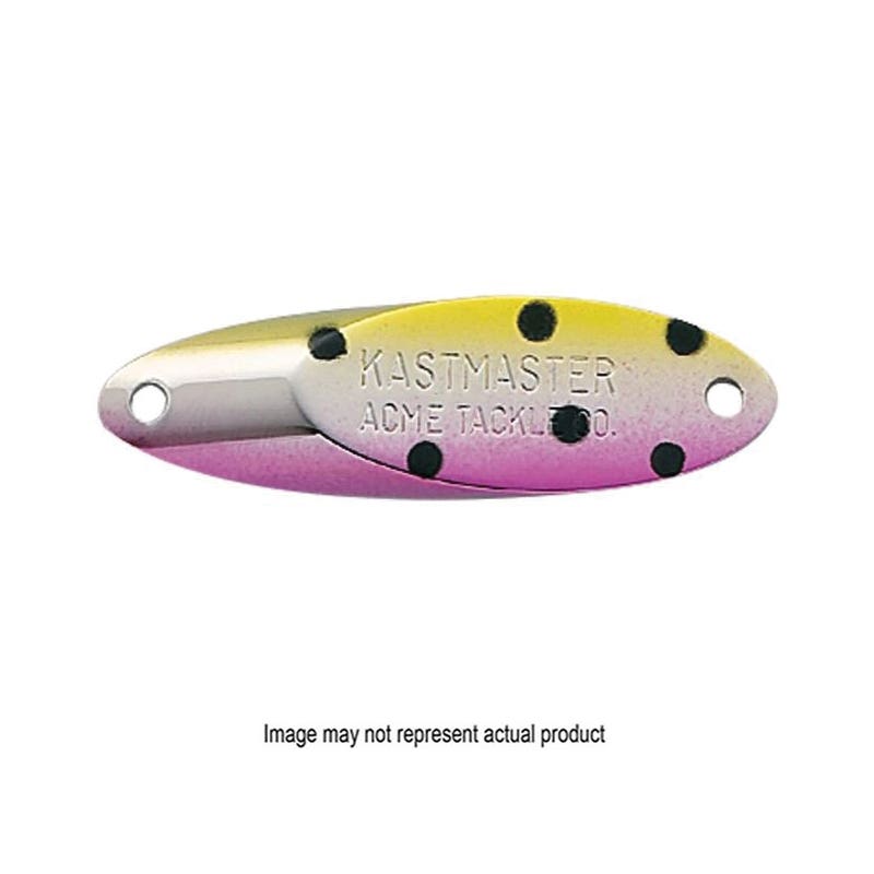 Acme Tackle Kastmaster Spoon Lure, #8, 1-3/4 in L, Brass, Gold Lure, 0.125 oz Weight
