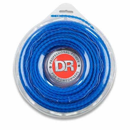 DR 196601 Trimmer Cord, 175 mil Dia, 80 ft L, Blue
