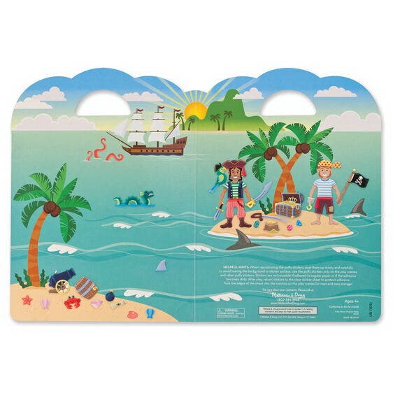 Melissa & Doug Puffy Stickers Play Set, 11-1/2 in L, 8-1/4 in W