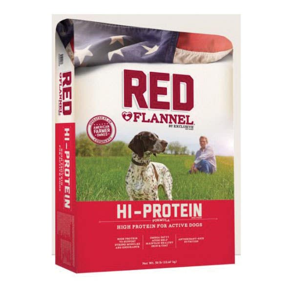 Red Flannel 0066525 Dog Food, High-Protein, Adult, Dry, 50 lb