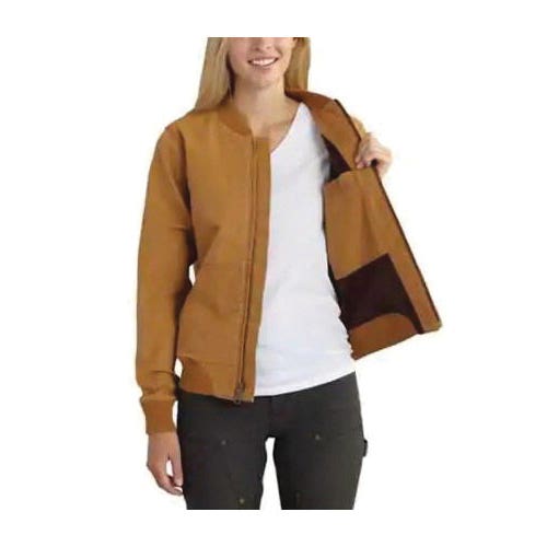 Carhartt Women's Crawford Bomber Jacket, S, Brown, Regular