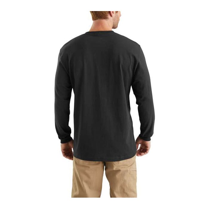 Carhartt T-Shirt, 3XL, Regular, Cotton, Carbon Heather, Carhartt Signature Logo Print/Pattern