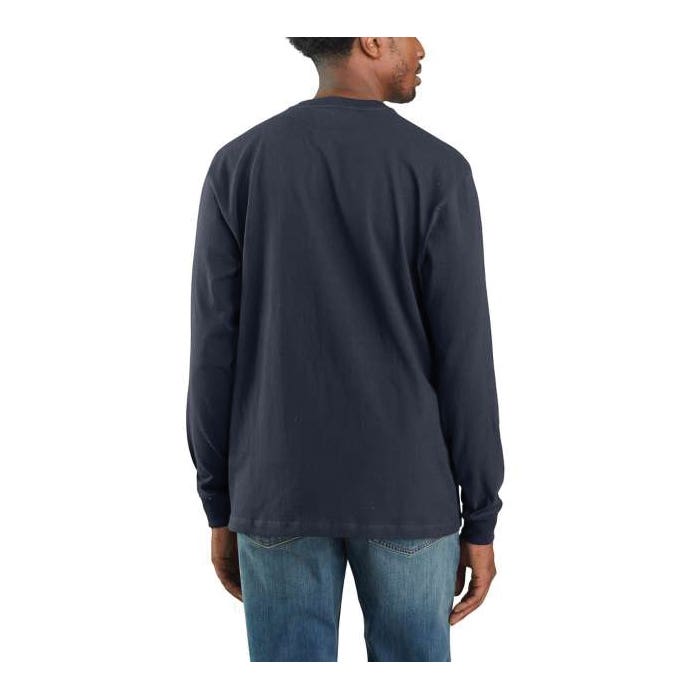 Carhartt T-Shirt, 3XL, Regular, Cotton, Carbon Heather, Carhartt Signature Logo Print/Pattern