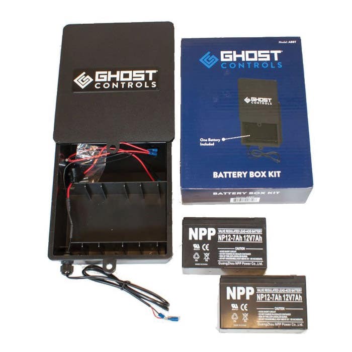 Ghost Controls ABBT2 Battery Box Kit, 12 V Battery, Lead-Acid