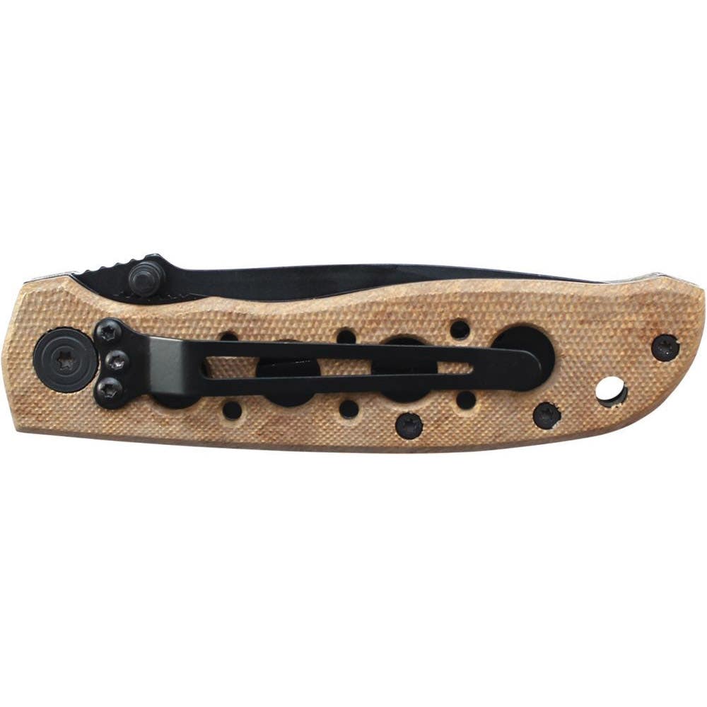 Smith & Wesson CK105HCP Folding Knife, 3.22 in L Blade, High Carbon Stainless Steel Blade, Aluminum Handle, 7.28 in OAL