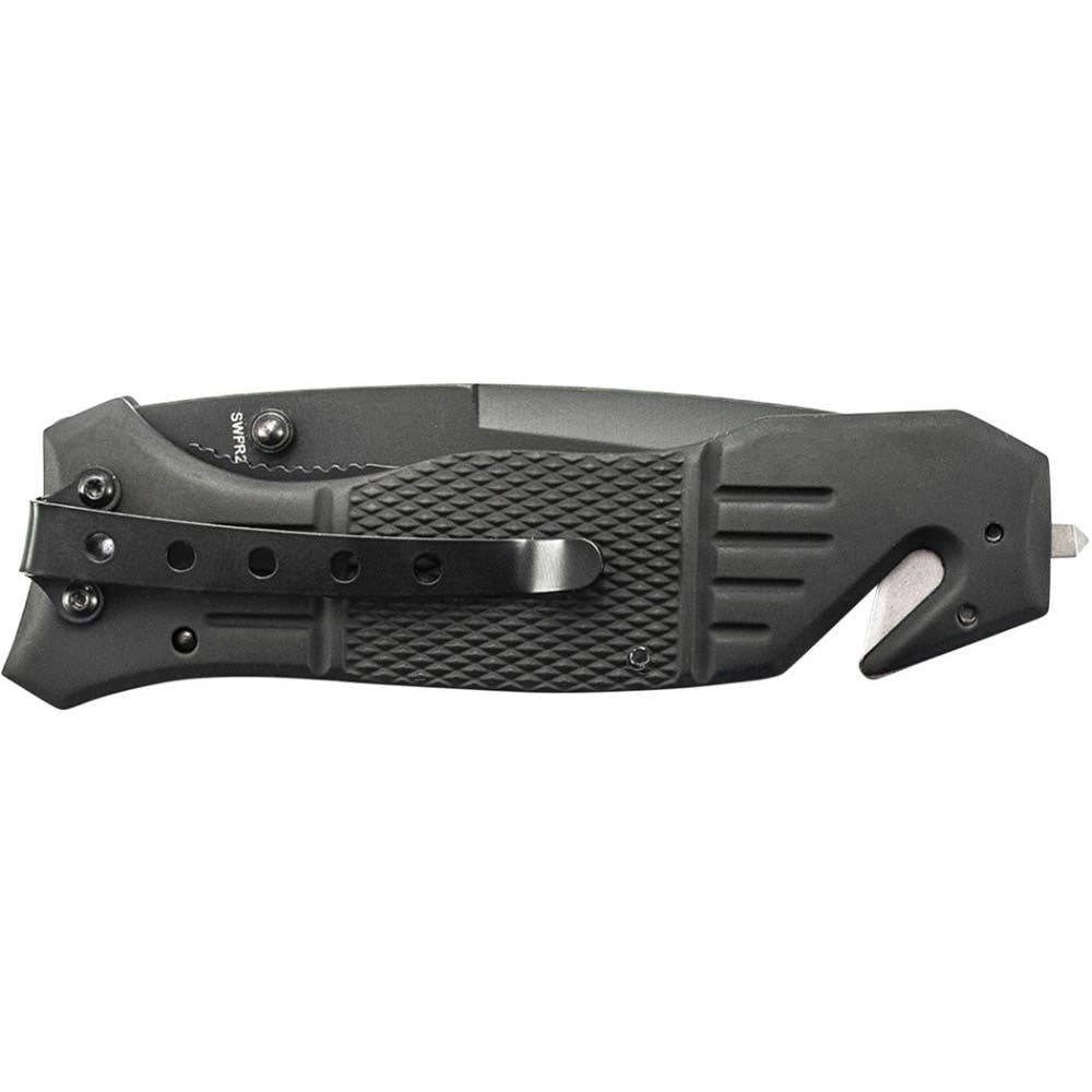 Smith & Wesson SWFR2SCP Folding Knife, 3.3 in L Blade, High Carbon Stainless Steel Blade, Aluminum Handle, 8 in OAL