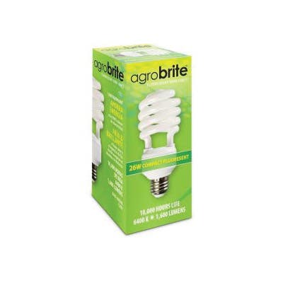 Agrobrite Compact Fluorescent Lamp 120 V 26 W 1600 Lumens 6400 K