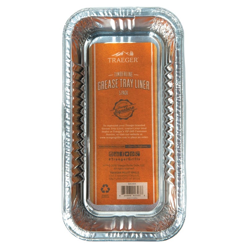 Traeger Grease Pan Liner Aluminum Silver