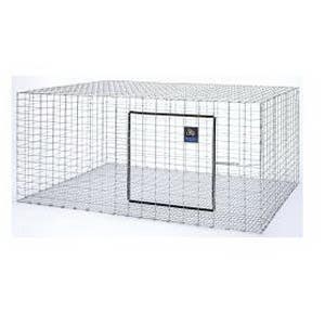 Miller AH3036 Rabbit Hutch, 36 in W, 30 in D, 16 in H, Steel, Galvanized