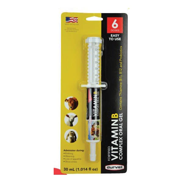 Durvet Vitamin B Complex Oral Gel 30 mL Tube