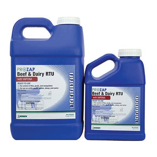 Prozap 1147010 Beef and Dairy RTU, Liquid, Clear/Pale Amber, Aromatic Solvent, 1 gal