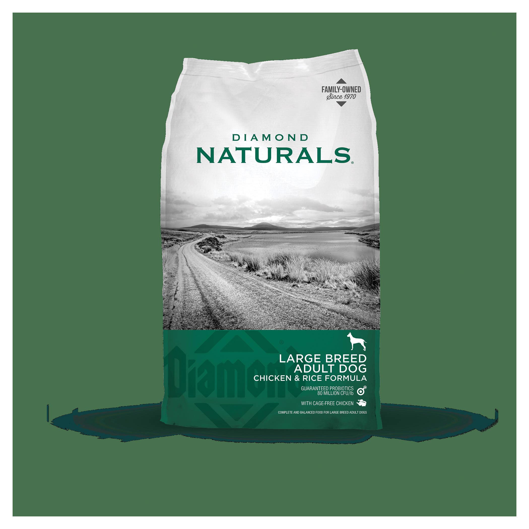 Diamond Naturals Large Breed Chicken Meal & Rice Dry Dog Food, 40 lb