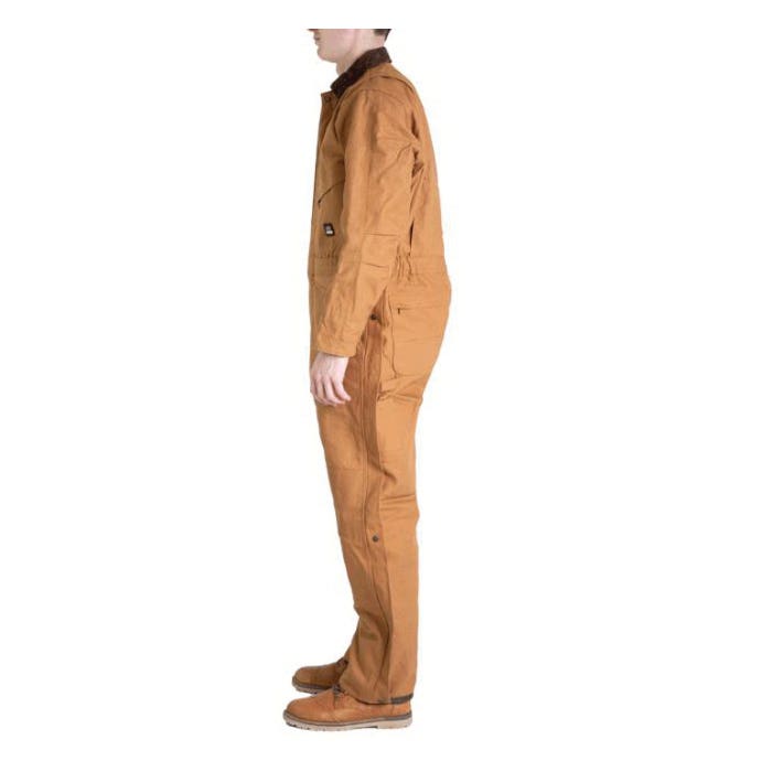 Berne Coveralls, Heritage, Insulated, XL, 48 to 50 in Chest, Cotton, Brown, Regular