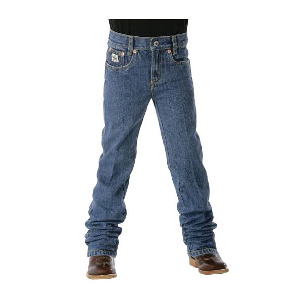 Cinch Jeans, Boy's, 7, 24 to 24-1/2 in, 23 to 24 in L, Medium Stonewash, Original, Regular