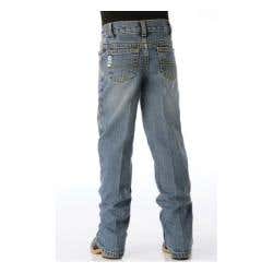 Cinch White Label Jeans, Boy's, 5, 22-1/2 in, 21 to 22 in L, Light Stonewash, Slim, Straight
