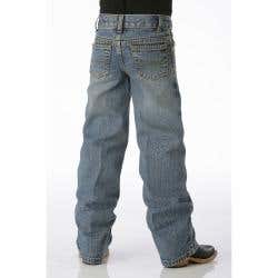 Cinch White Label Jeans, Boy's, 6, 23 to 24 in, 22 to 23 in L, Light Stonewash, Straight, Regular