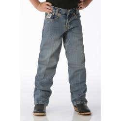 Cinch White Label Jeans, Boy's, 7, 24 to 24-1/2 in, 23 to 24 in L, Light Stonewash, Straight, Regular